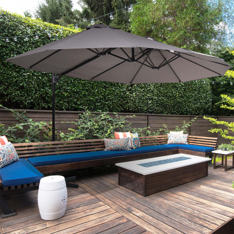 Outdoor Double-Sided Extra Large Umbrella with Various Functional Features