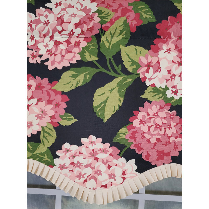 Cantonnière festonnée l 50 po Summerwind Provance, Floric Pink