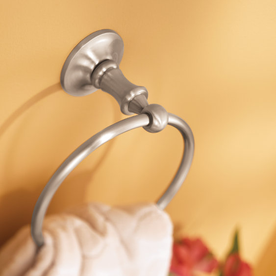 Danbury Wall Mounted Towel Ring, Brushed Nickel