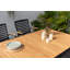 Ensemble de salle à manger rectangulaire en aluminium pour 6 personnes de 115 po avec coussins Izac-1782618577