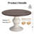 47.2"W Retro Country Style Round Dining Table-501745826