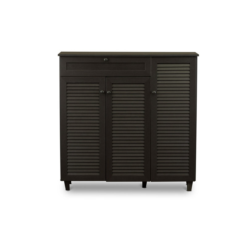 Shoe Storage Cabinet, Espresso