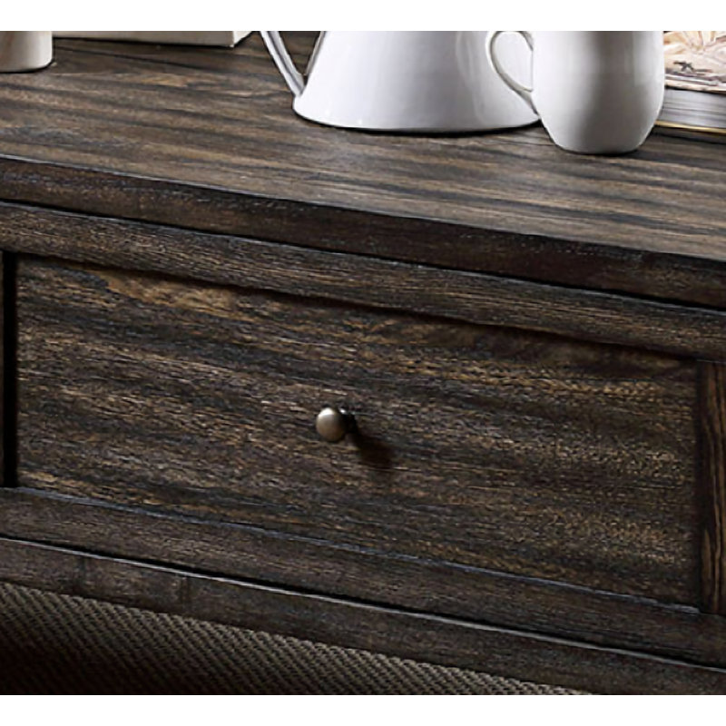 Cannyn Solid Wood Top End Table with Storage