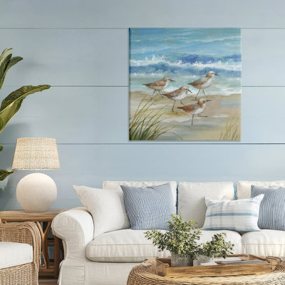 Sandpiper Gathering View, toile par Nan