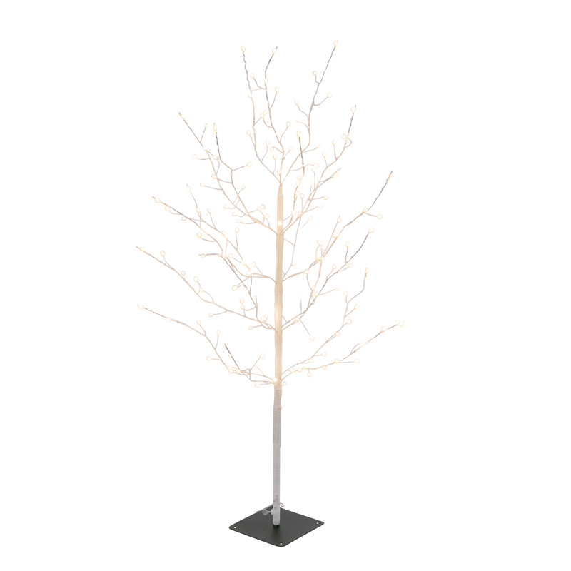 Tall Pre Lit Tree With 150 Warm White Micro Leds, 4' H