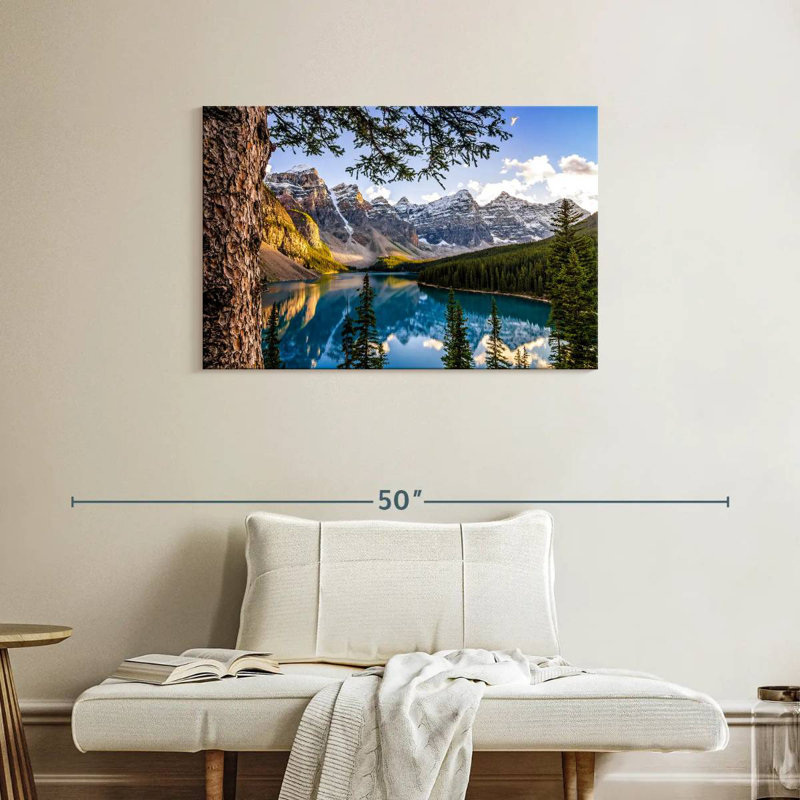 Alvord Morain Lake Landscape, 24" H x 36" W