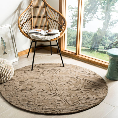 Tapis floral en laine tissé à la main Montreal