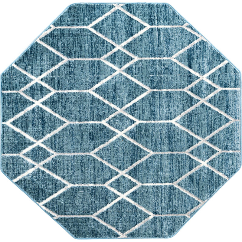 Eshin Geometric Indoor Rug, Octagon 5'3"