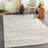 Chevron Flatweave Wool Cream/Black Area Rug-1814754441