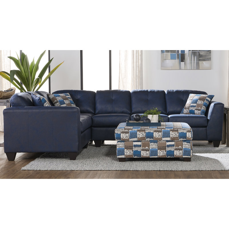Canapé modulaire 22600, Mélange de polyester marine Mylo, Toboggan Sinatra
