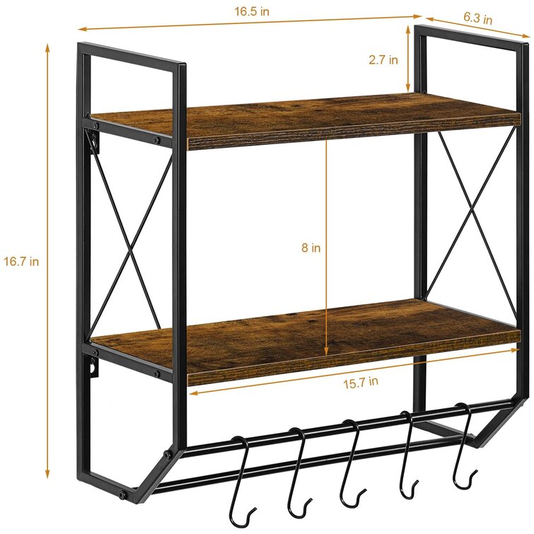 Helmtraut Solid Wood Wall Bathroom Shelves 17 Stories