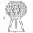 13.5'' H Solid Wood Floor Lantern