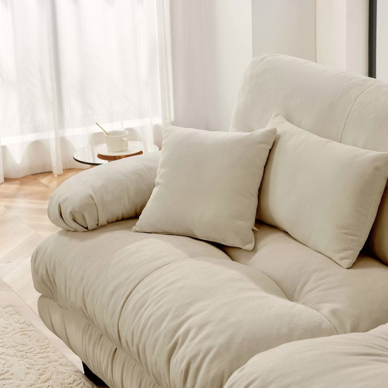 27 Sofa LSF W/2 pillows -Light Coffee
