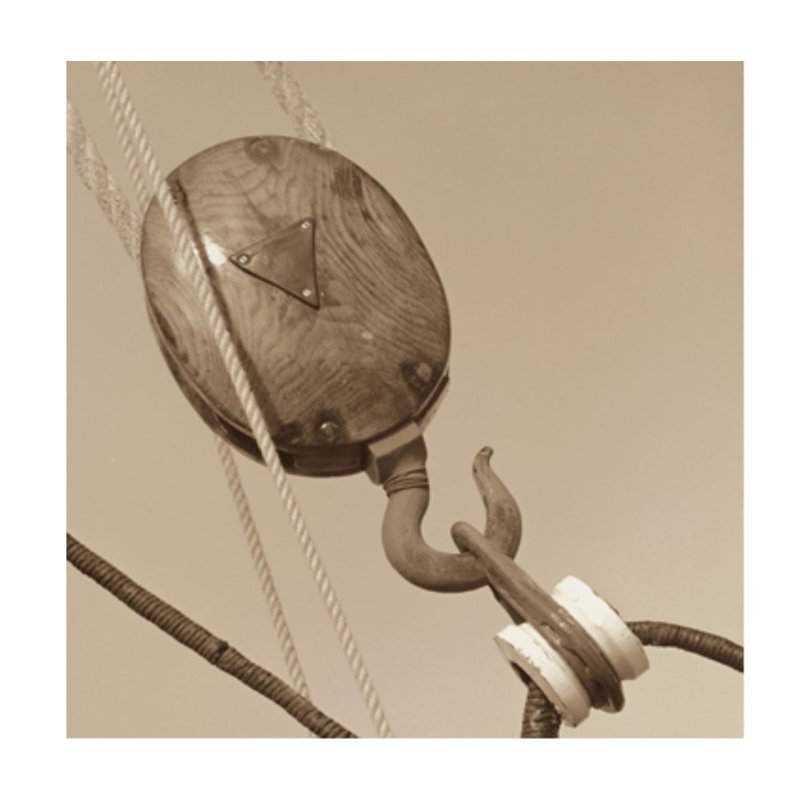 «Nautical Aspect VI» par Michael Kahn - impression, Couche de verre, H 47 po x l 47 po x P 1,5 po