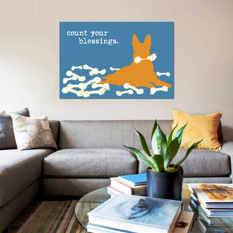«Blessings», impression sur toile, H 12 po x l 18 po x P 1,5 po, Toile tendue, Pas de tapis