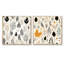 William - ensemble de 2 collages carrés botaniques abstraits-101849579-101849580