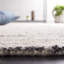 Tapis gris / ivoire en laine tissé à la main Pecktonville-78161223