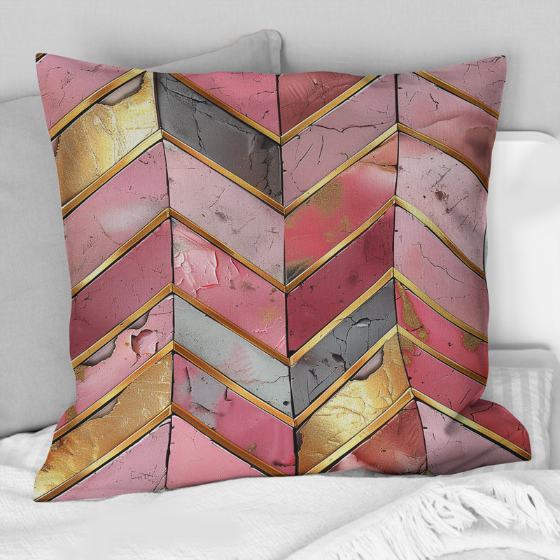 Coussin décoratif sans motif Mid-Century