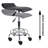 Adjustable Height Ergonomic Lab Stool with Footring and Wheels