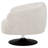 Lily-Ann Upholstered Barrel Back Swivel Club Chair Beige