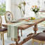 Cotton Linen Table Runner 180cm Long with Tassels, Macrame Table Runner for Holiday Parties and Everyday Use-1279417003