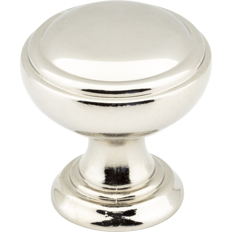Tiffany 1 1/4" Diameter Mushroom Knob, Polished Nickel