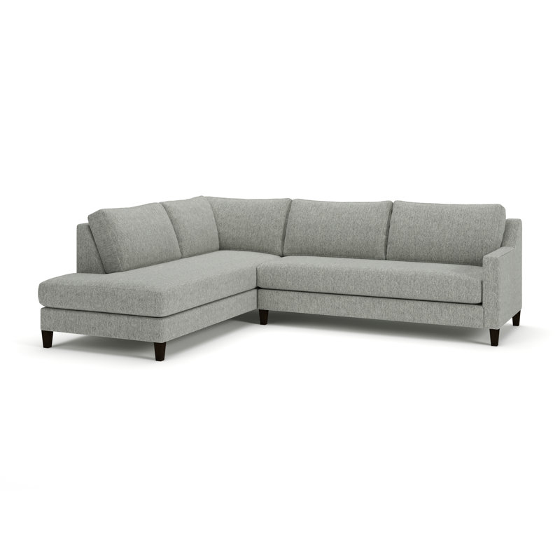 Baker 2-PC Upholstered Sectional, Left Hand Facing, Ticket Smoke