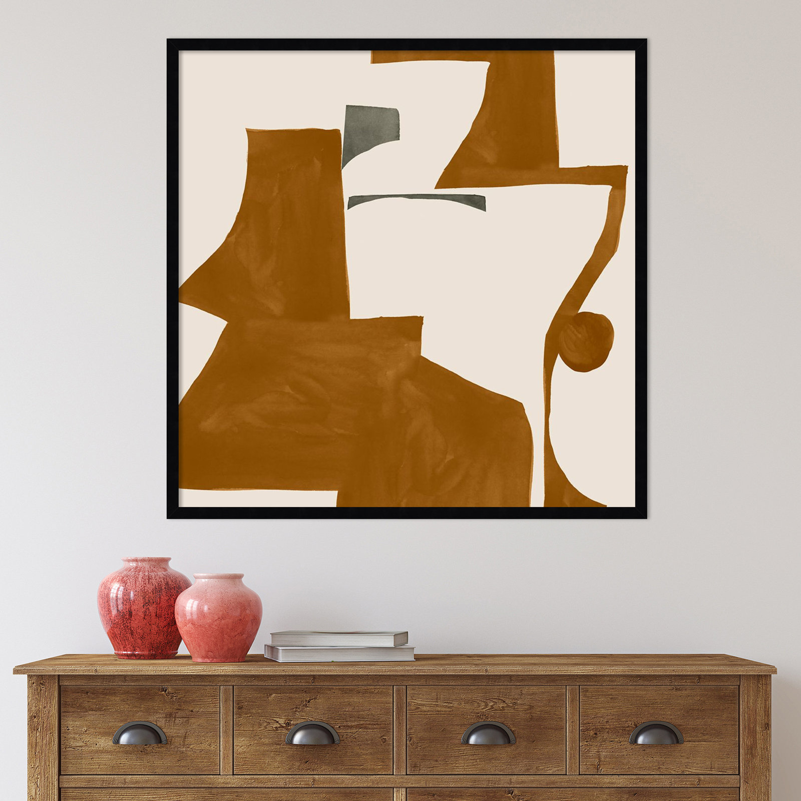 Forecast I Print by Sozi, Black, 33" H x 33" W x 1" D