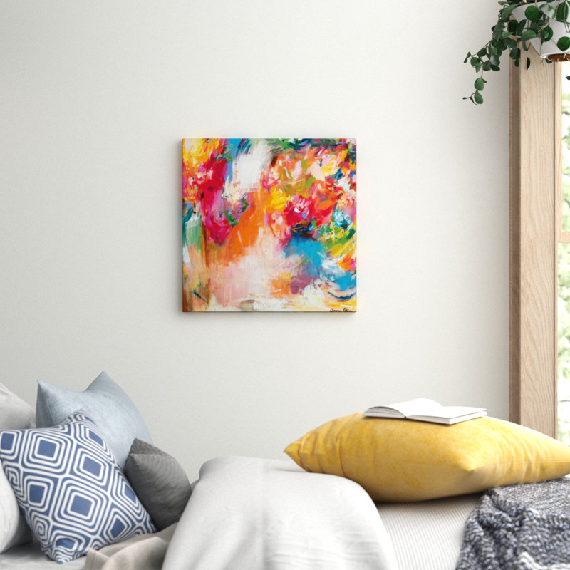 Female Energy 1 Piece Painting on Canvas, 61cm H x 61cm W, Wrapped Canvas