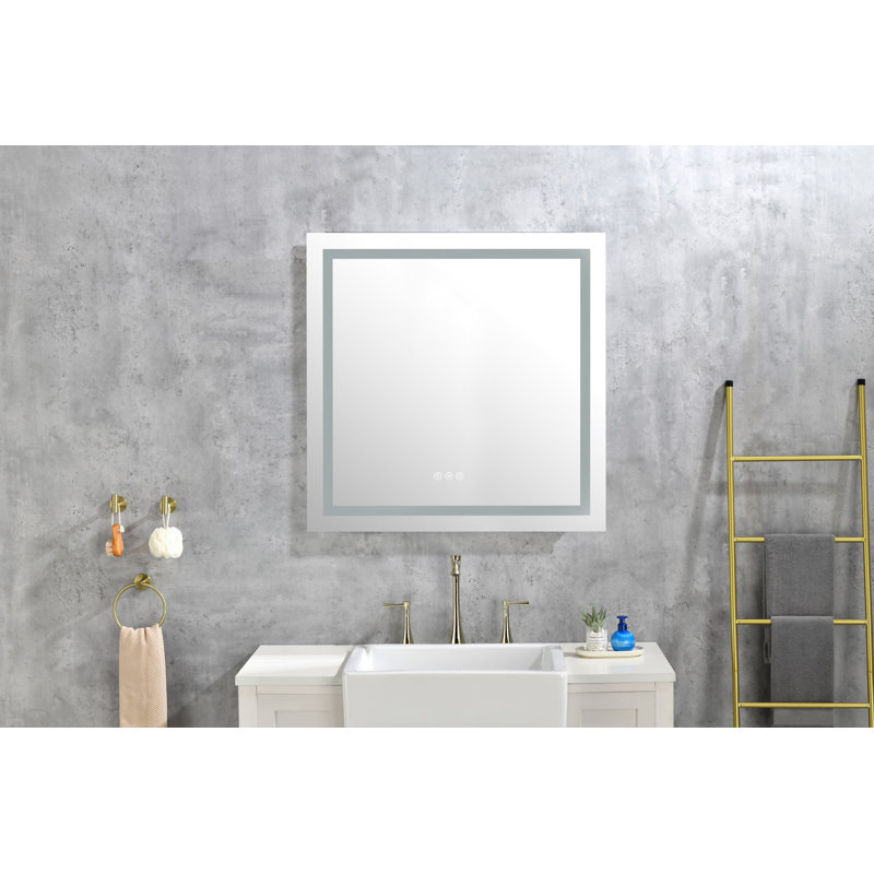 Miroir de maquillage mural, 35,89 po x 35,89 po