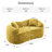 Boneless 2-seater Curved Compressed Sofa, Upholstered Loveseat-1517961822
