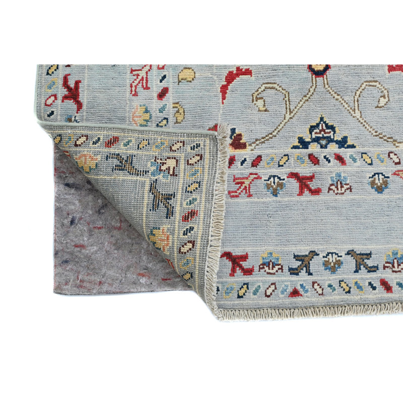 Tapis oriental moderne gris unique 3 x 5 One-of-a-Kind