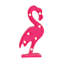 Enseigne murale 11,75 "flamant rose à DEL