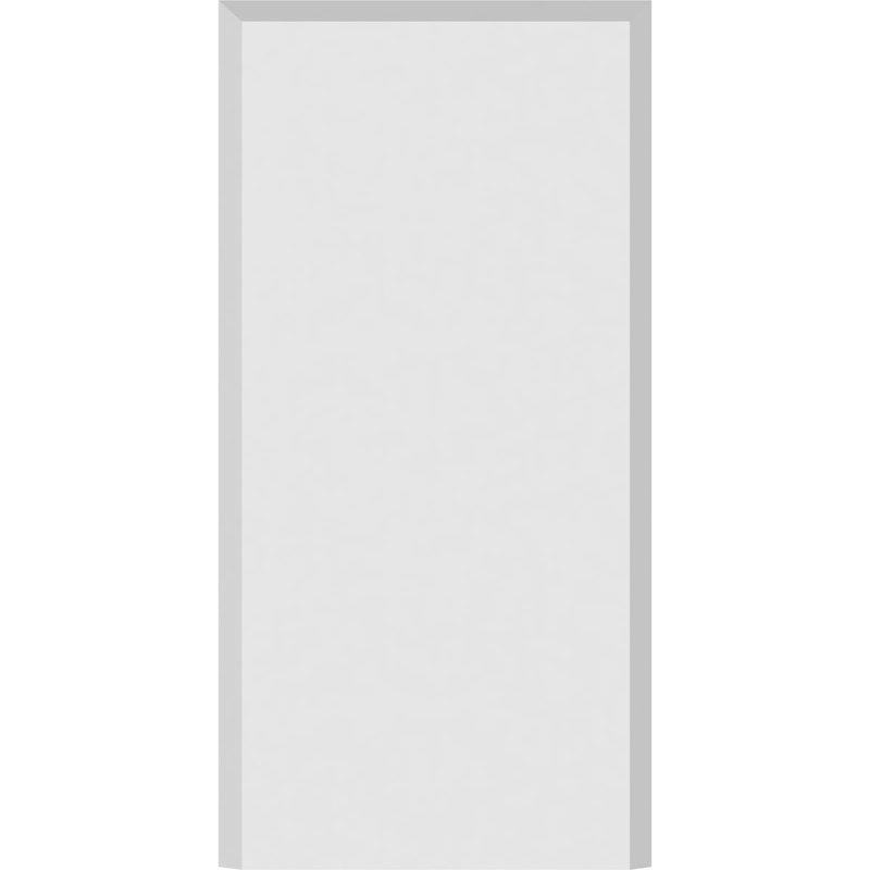 Socle standard avec bord biseauté, H 9 po x l 4,5 po x p 0,75 po