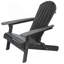 Chaise Adirondack pliable rustique en bois d'acacia pour le confort extérieur-1662926143