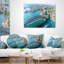 Coussin lombaire d’une vue aérienne cityscape sydney