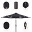 Parasol de marché d'extérieur à DEL de 7,5 pi avec bouton-poussoir inclinable Scheibe-203536002