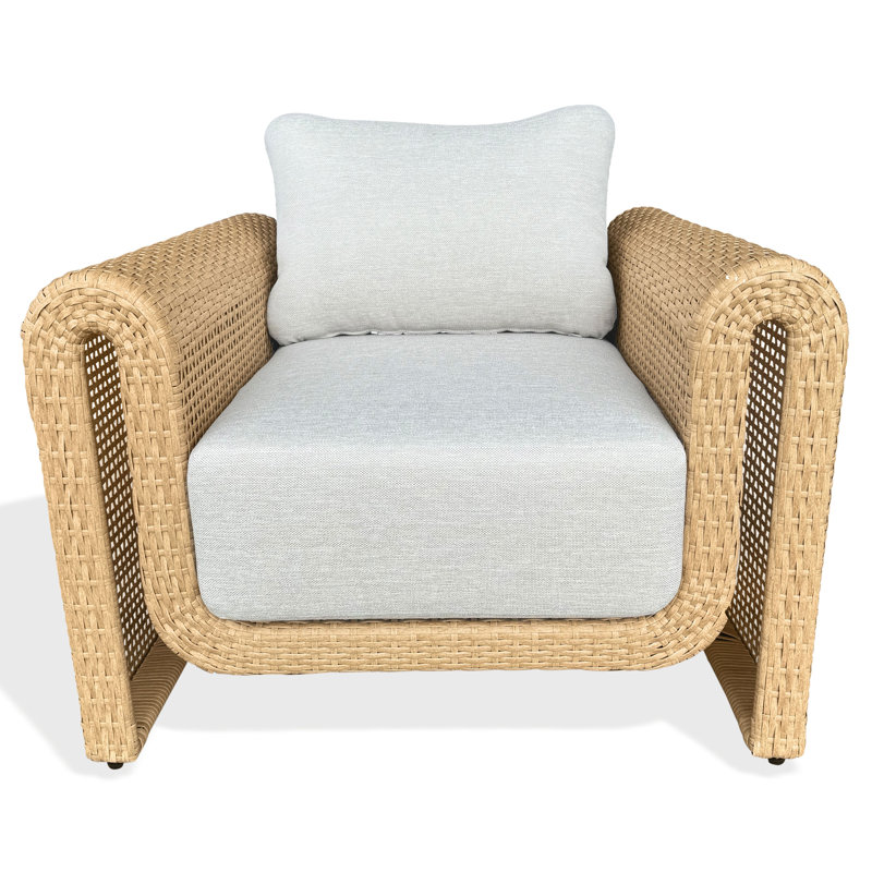 Chaise de patio en osier Adonia