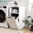 White Laundry Cabinet With Removable Liner Bags, Simplifies Organization In Dorm Rooms, 16.1 Width, Depth, 29.81 Height, 34.13 Lb Liner, Process Apartments And Dorms,