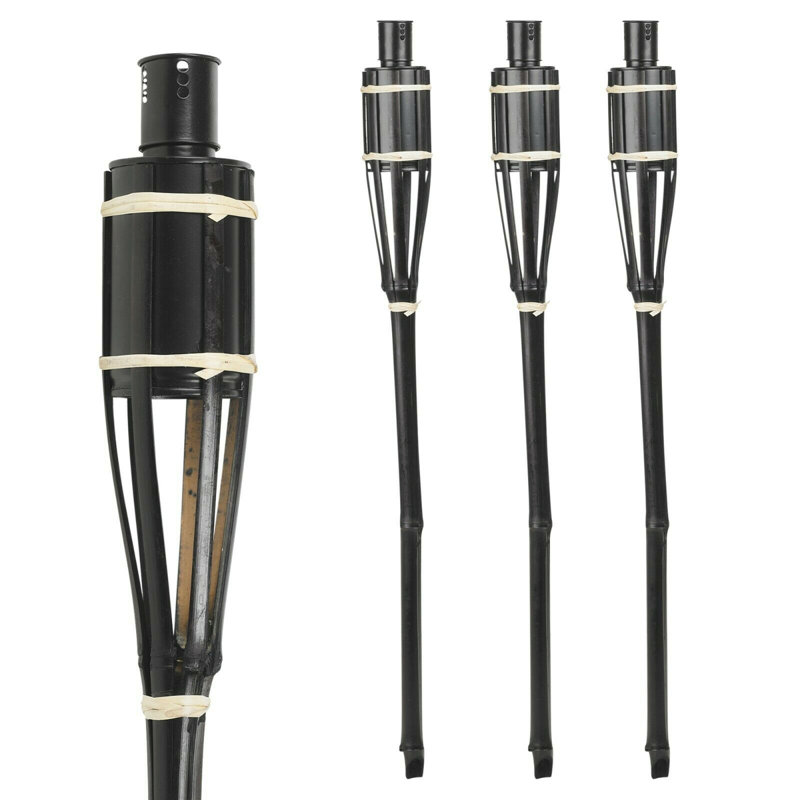 65cm Bamboo Tiki Torch, Set of 3