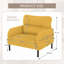 Fauteuil d'appoint en velours côtelé-1420156179