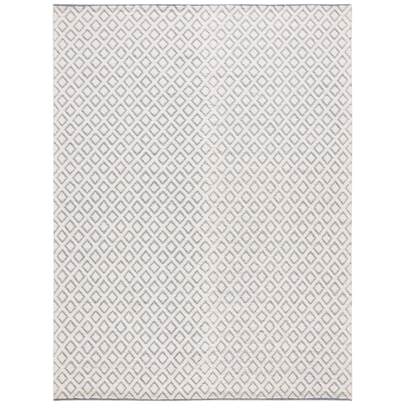 Vermont Hand Woven Wool Geometric Rug, Rectangle 8' x 10'