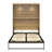 Makassar Murphy Bed with Gallery Shelf & Touch Sensor LED Lighting-92718668-92762956