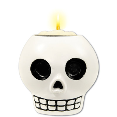 Photophore décorer-your-own Day of the Dead