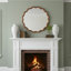 36 inch Wavy Round Solid Wood Frame Decorative Mirror,For Bedroom, Bathroom, Living Room, Entryway-2058703499-2058703503