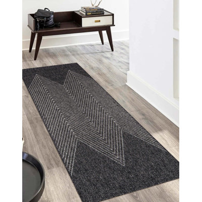 Tapis gris anthracite Raven