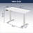 Double Beam Single Motor 55"  Electric Standing Desk Height Adjustable Desk For Home And Office Desk Frame With Sliced Board(Not Including Chair)