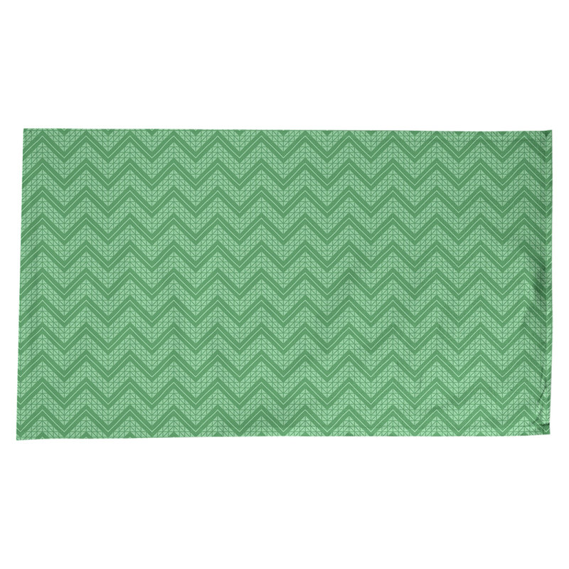 Nappe à chevrons à la main classic Stephenie, Vert