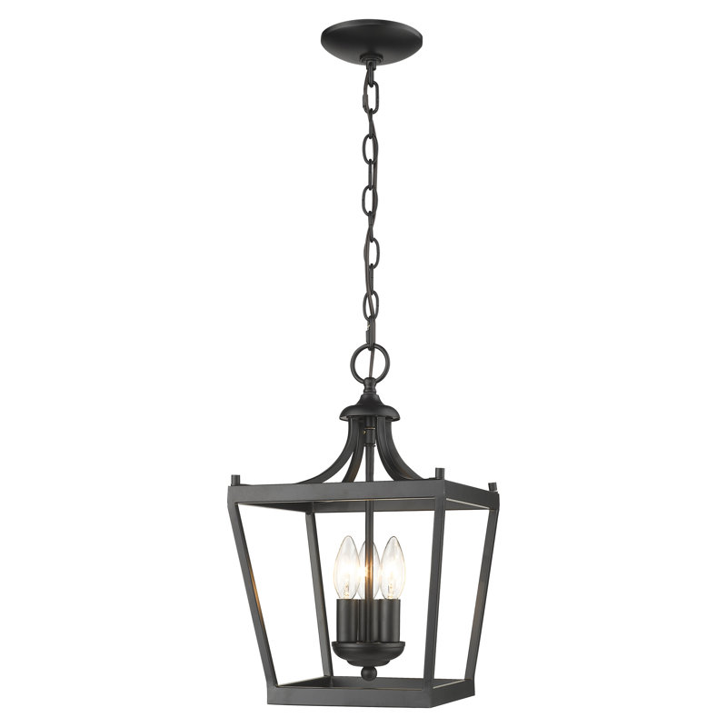 Rancourt 3 - Light Lantern Pendant, Matte Black