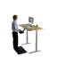 Bureau assis-debout électrique Rise Up à double moteur avec plateau en bambou-757325559-757325555